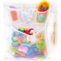 OMZGXGOD - Organizador de juguetes para baño con múltiples bolsillos + Bonus de 4 Heavy Duty bloqueo Ventosas y duradero…
